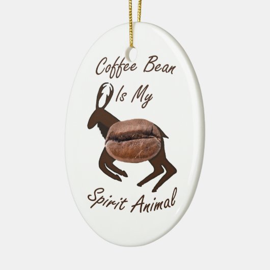 Coffee Bean Spirit Animal Keramisch Ornament (Links)