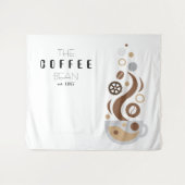 Coffee Bean Technology Science Trade Show Backdrop Wandkleed (Voorkant (horizontaal))