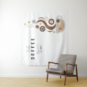 Coffee Bean Technology Science Trade Show Backdrop Wandkleed (In situ)