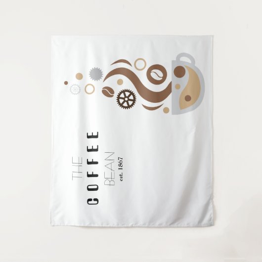 Coffee Bean Technology Science Trade Show Backdrop Wandkleed (Voorkant)