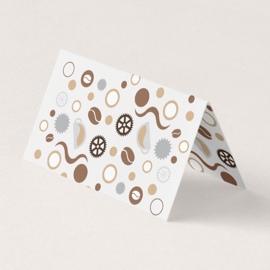 Coffee Bean Technology Science Visitekaartje (Achterkant)