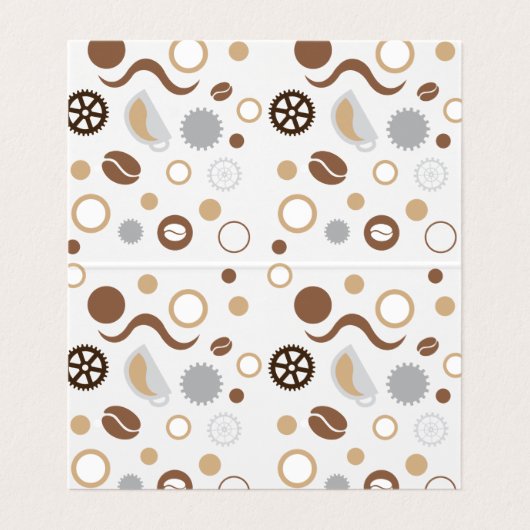 Coffee Bean Technology Science Visitekaartje (Binnenkant ongevouwen)