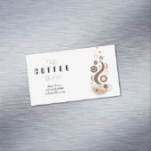 Coffee Bean Technology Science Visitekaartje Magnetisch Visitekaartje (Voorbeeld)