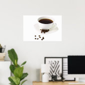 Coffee Beans and Coffee Poster (Thuiskantoor)