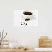 Coffee Beans and Coffee Poster (Keuken)