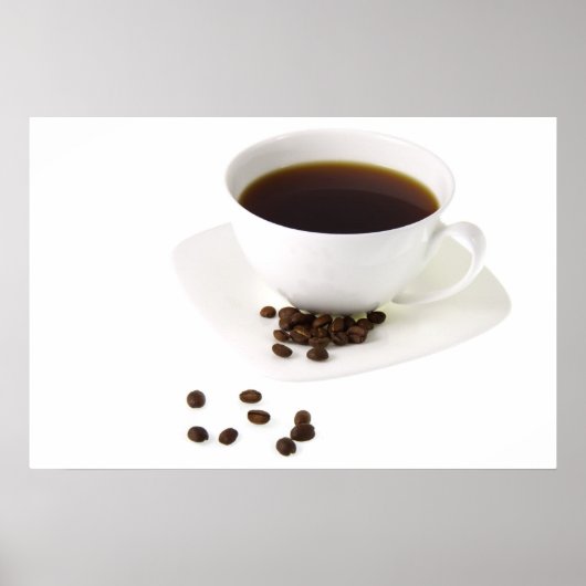 Coffee Beans and Coffee Poster (Voorkant)