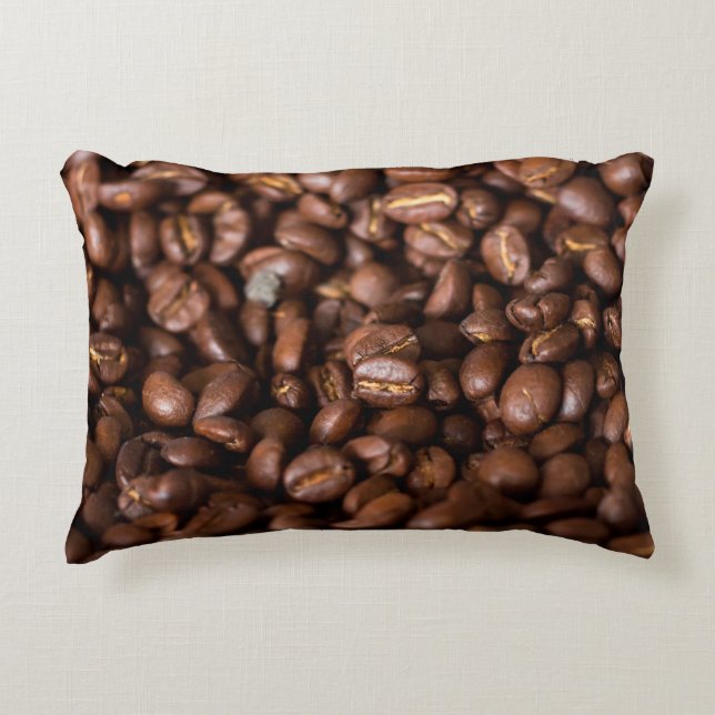 Coffee Beans Backgroundabstract, aroma, background Accent Kussen (Voorkant)