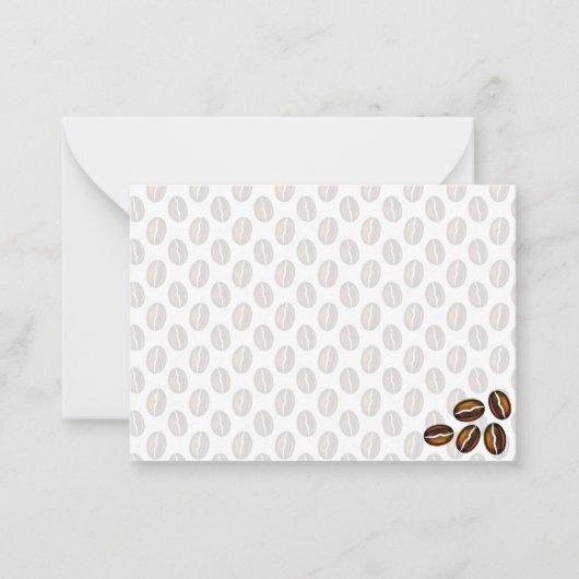 Coffee Beans Blank Note Card Notitiekaartje (Voorkant)