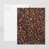 Coffee beans. briefkaart (Voorkant / Achterkant)