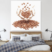 Coffee Beans Canvas Afdruk (Insitu (Slaapkamer))