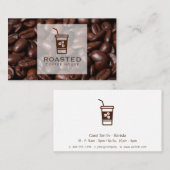 Coffee Beans Coffee Drink Visitekaartje (Voorkant / Achterkant)