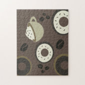 Coffee Beans Donuts Sweet Barista Legpuzzel (Verticaal)