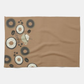 Coffee Beans Donuts Sweet Barista Theedoek (Horizontaal)