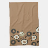 Coffee Beans Donuts Sweet Barista Theedoek (Verticaal)