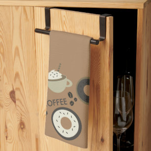 Coffee Beans Donuts Sweet Barista Theedoek