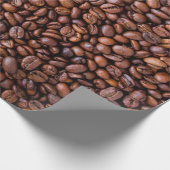 Coffee beans food texture pattern cadeaupapier (Hoek)