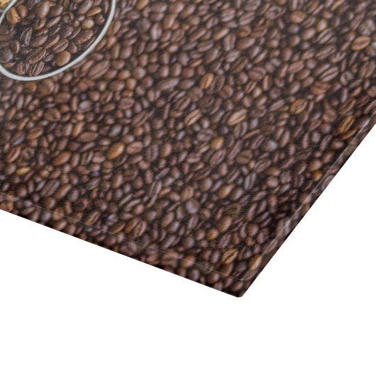 Coffee Beans Graphic Snijplank (Hoek)
