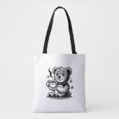 coffee bear tote bag (Voorkant)