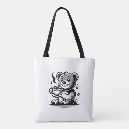 coffee bear tote bag (Achterkant)