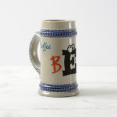 "Coffee Beast Cafe" koffie-Mok Bierpul (Voorkant links)