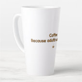 Coffee Because Adulthood is Hard – Funny Coffee  Latte Mok (Linkerhoek)