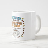 Coffee Because Adulting is Hard Grote Koffiekop (Voorkant rechts)