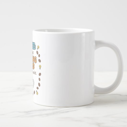 Coffee Because Adulting is Hard Grote Koffiekop (Rechts)