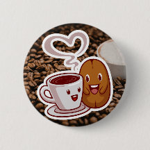 Coffee Bedankt Sticker Bruine Bonen Stijl