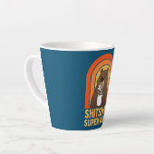 COFFEE BEER SHITSHOW TOEZICHTHOUDER Funny Boss Latte Mok (Linkerhoek)