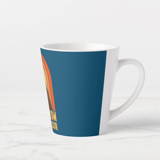 COFFEE BEER SHITSHOW TOEZICHTHOUDER Funny Boss Latte Mok (Rechts)