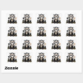 Coffee Before Chaos – Cozy Panda Coffee Sticker (Vel)