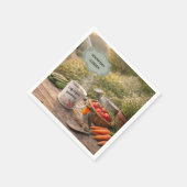 Coffee before gardening robin garden personal servet (Hoek)