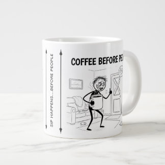Coffee Before People Mug – Funny Coffee Cup Grote Koffiekop
