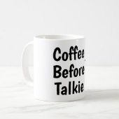 coffee before talkie koffiemok (Voorkant links)