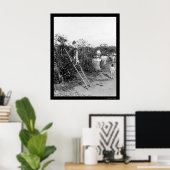 Coffee Berry Pickers in Brazilië 1911 Poster (Thuiskantoor)