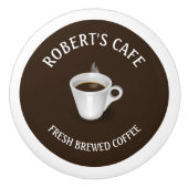 Coffee Bistros Cafe Custom Keramische Knop (Voorkant)