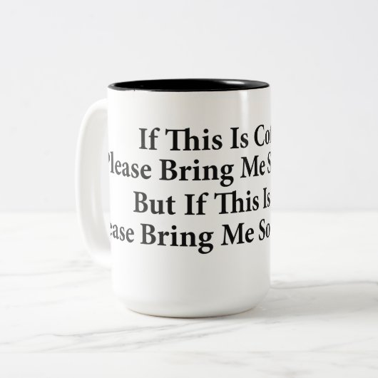 Coffee? Black 15 oz Two-Tone Mok (Voorkant links)