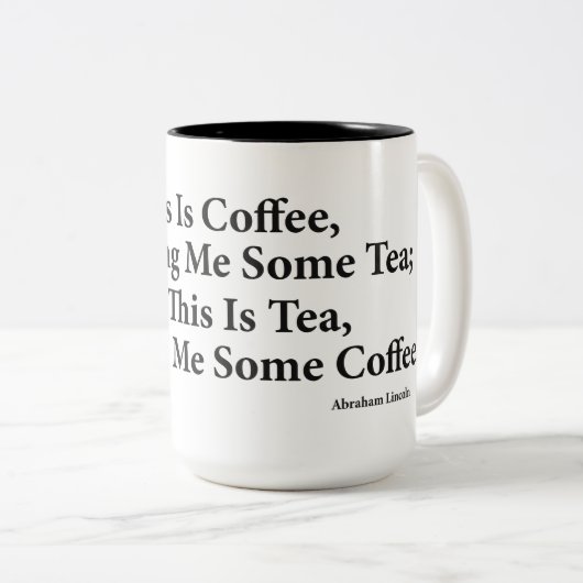 Coffee? Black 15 oz Two-Tone Mok (Voorkant rechts)