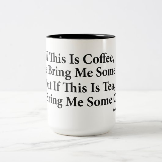 Coffee? Black 15 oz Two-Tone Mok (Center)