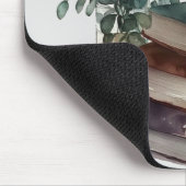 Coffee Boho Floral Green Brown Waterverf Muismat (Hoek)