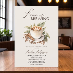 Coffee Boho Love is het brouwen van Vrijgezellenfe Kaart