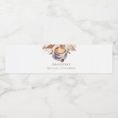 Coffee Boho Vrijgezellenfeest Waterfles Etiket (Enkel label)