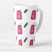 Coffee, books, and a passion for learning. latte mok (Rechterhoek)