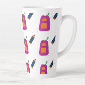 Coffee, books, and a passion for learning. latte mok (Rechts)