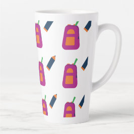 Coffee, books, and a passion for learning. latte mok