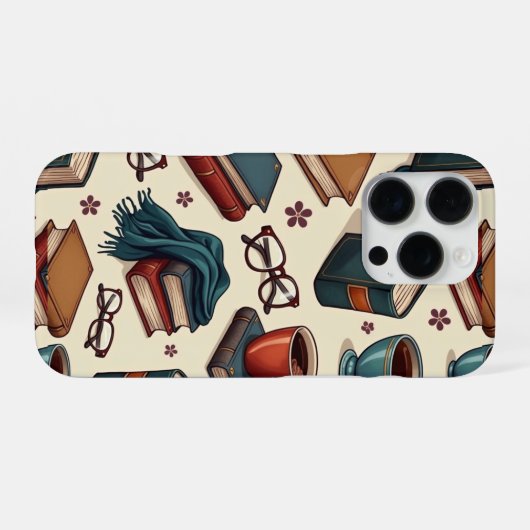 Coffee&  books collection iPhone hoesje (Achterkant horizontaal)