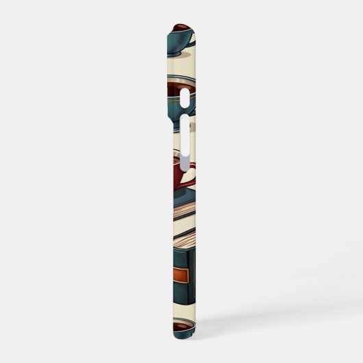 Coffee&  books collection iPhone hoesje (Linkerkant)