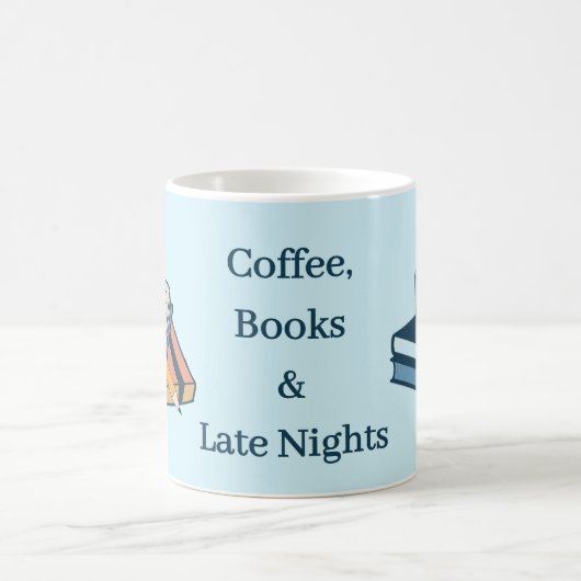 Coffee Books & Late Nights – Study Life Mug Koffiemok (Center)