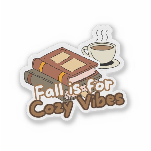 Coffee & Books | Sticker (Voorkant)