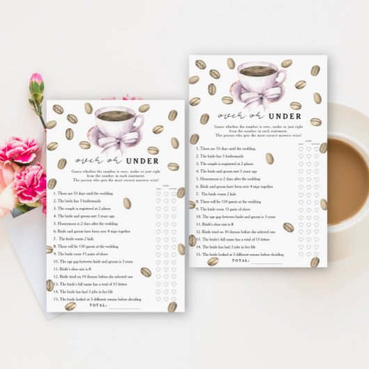 Coffee & Bow Vrijgezellenfeest Over of onder het s